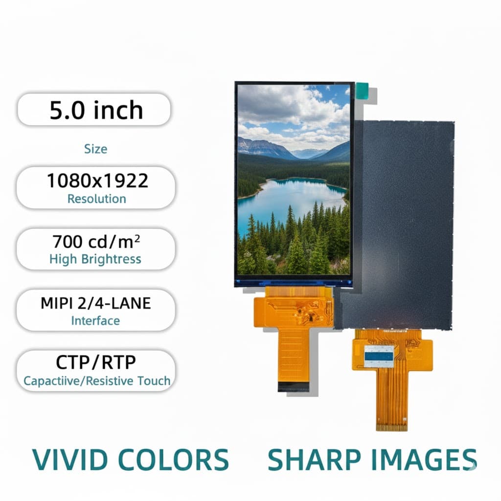 3.0 inch Full Colour TFT 360*640 with Touch Screen(Resistive type)